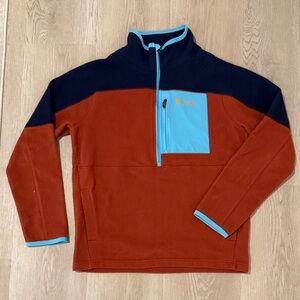 Cotopaxi half zip turquoise/Navy/orange Fleece Jacket